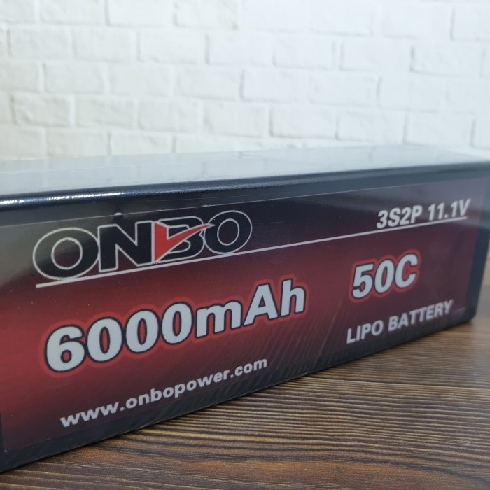 Hardcase Lipo 3s 11.1v 6000mah 50c Onbo Power.