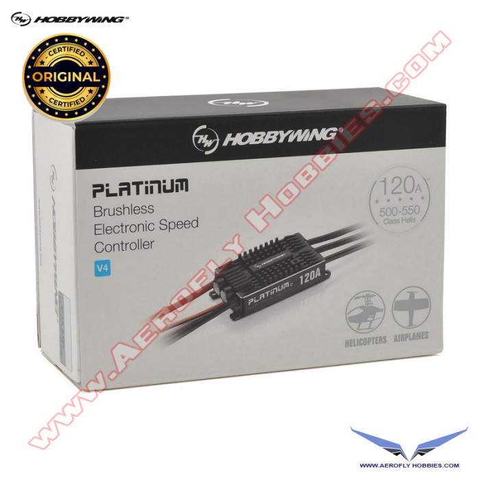 Hobbywing Platinum Pro 120A V4 Brushless ESC 3-6S Lipo Battery