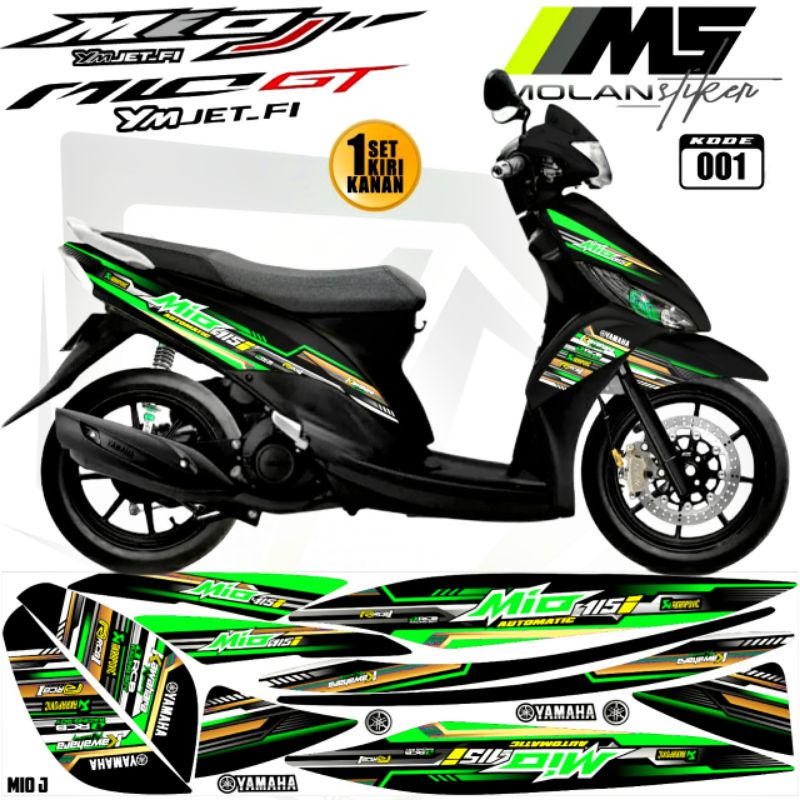 Decal Sticker Striping Variasi Mio J 115 & Mio GT 115 /Mio 115 i - Mio J Teen - Mio Jet Fi - Yamaha 