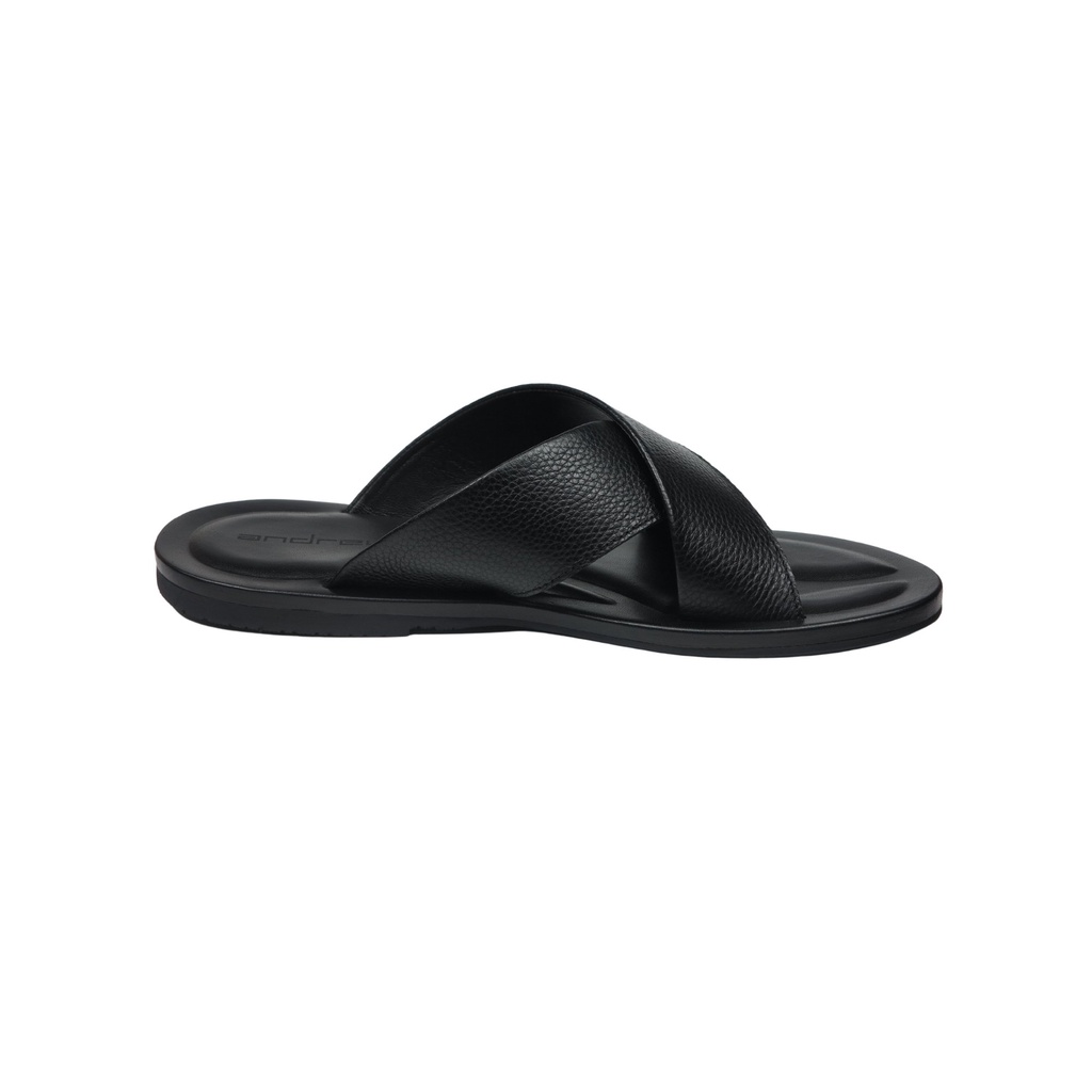 Sandal Casual Pria Andrew Shoes Foxx Black