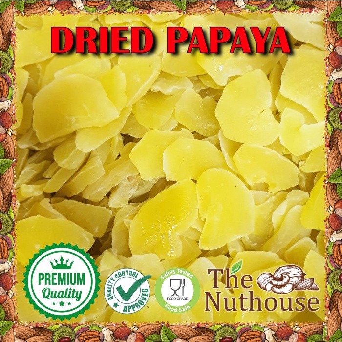 

1kg Dried Papaya / Buah Pepaya Kering [Manisan Snack Fruit]