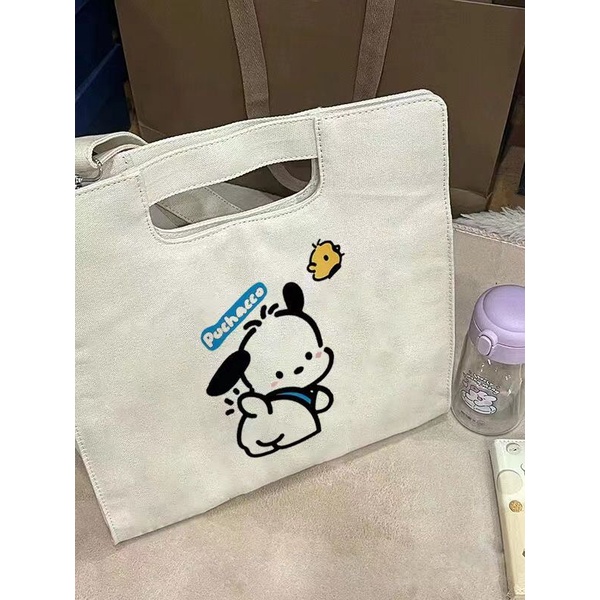 ✥✘Sera  Toko Kapasitas Besar Komuter Kelas Tas Wanita Baru 2023 Fashion Korea Tas Kanvas All-Match One-Shoulder portable Messenger Bag