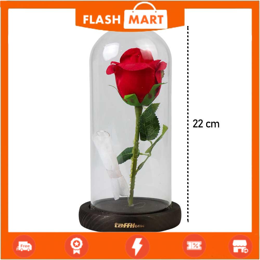 FLASHMART Lampu Meja Hias LED Mawar Beauty &amp; The Beast Warm White - AC01