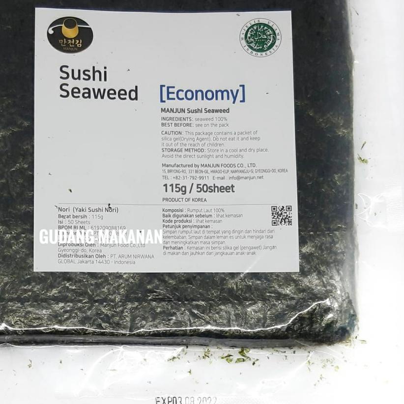 

PROMO✔️✔️Manjun Yaki Sushi Nori Economy Grade 50's