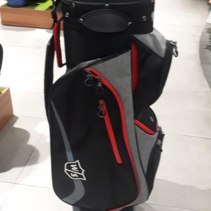 Tas Golf Golf Bag Wilson Black List Red 14 Divider