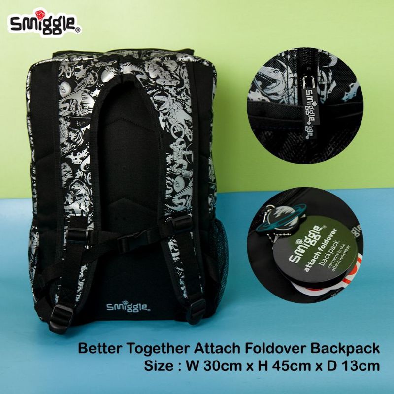 Tas smiggle  mirror quality Foldover/Smiggle better together attach Foldover backpack