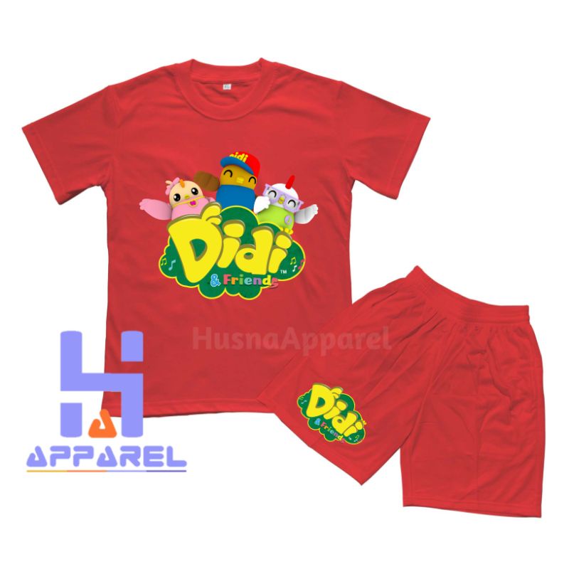 BAJU ANAK KAOS ANAK SETELAN DIDI AND FRIENDS