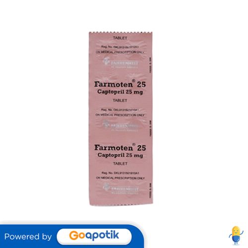 FARMOTEN 25 MG STRIP 10 TABLET