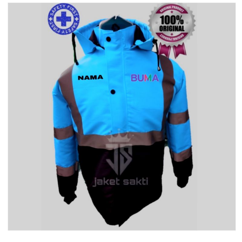 jaket safety jaket k3 jaket tambang jaket reading jaket kerja CASTEM logo nama perusahaan
