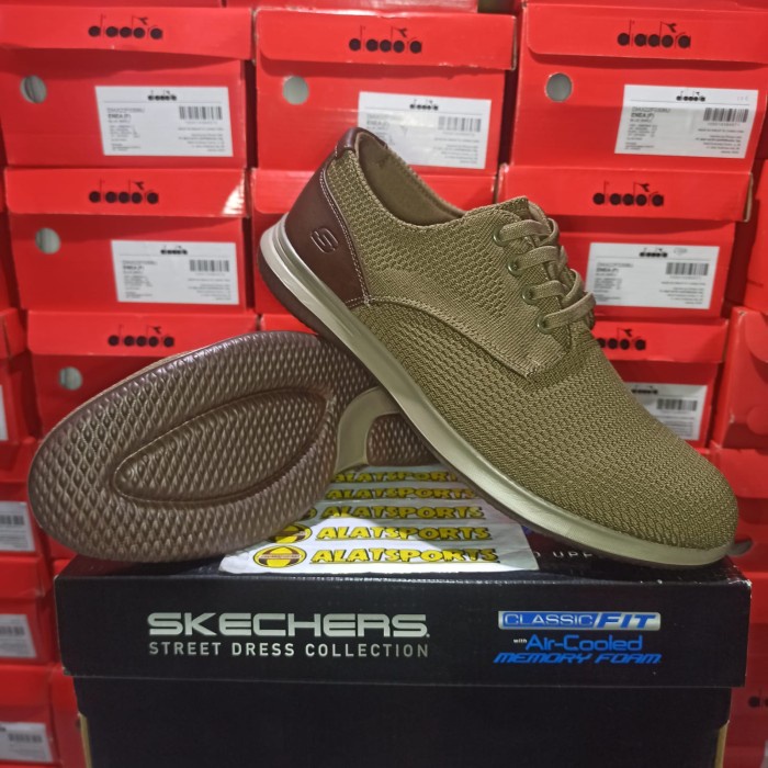 Terlaris Skechers Darlow Velogo Sepatu Casual Formal Pria Original