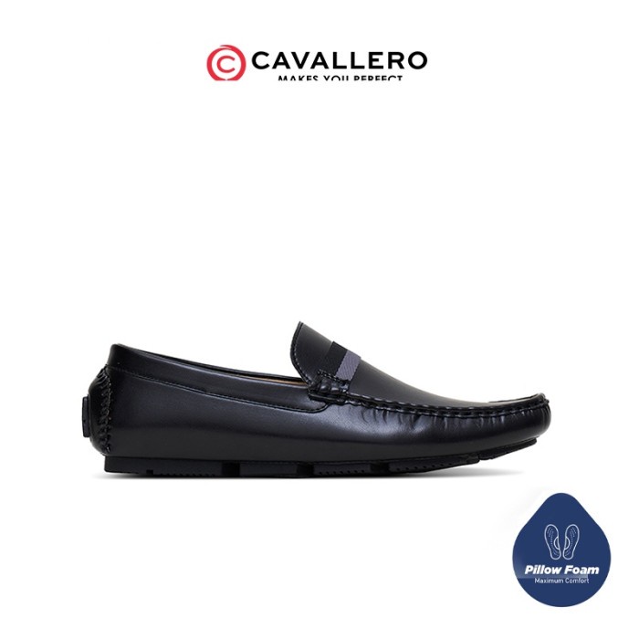Terlaris Sepatu Pria Casual Loafers Cavallero Severiano Black