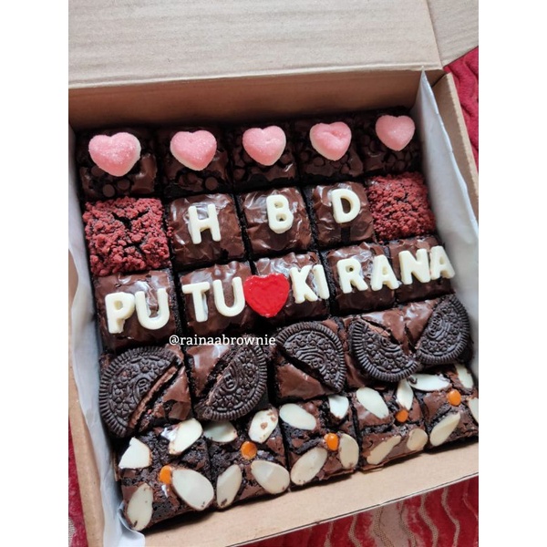 

brownies ulang tahun, anniversary dll