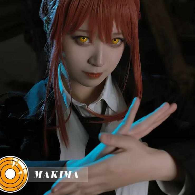 Grosir Favorit Softlens cosplay Makima Chainsaw Man