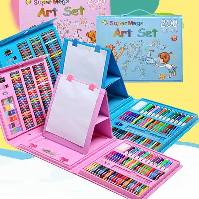 

2<GP5K-B CRAYON ANAK SET ISI 208 PCS ART / PENSIL WARNA ALAT LUKIS SET CRAYON ~ GT GZV