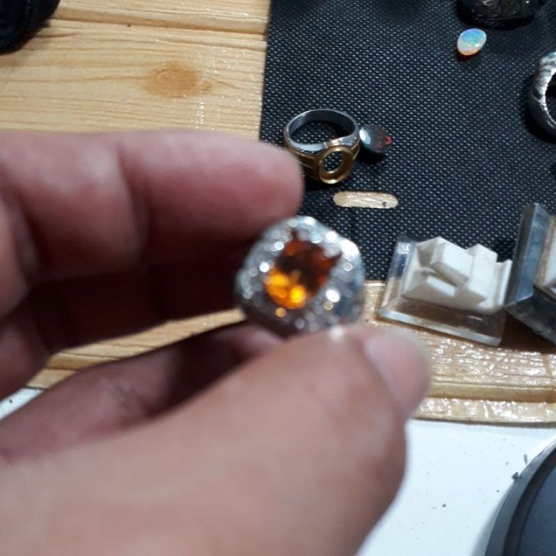 batu cincin request perak