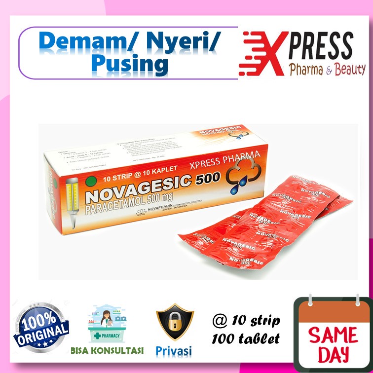 XPRESS  Novagesic DUS Obat Demam Panas Nyeri Paracetamol Parasetamol Nofagesic Novagesik Nova Nofa G