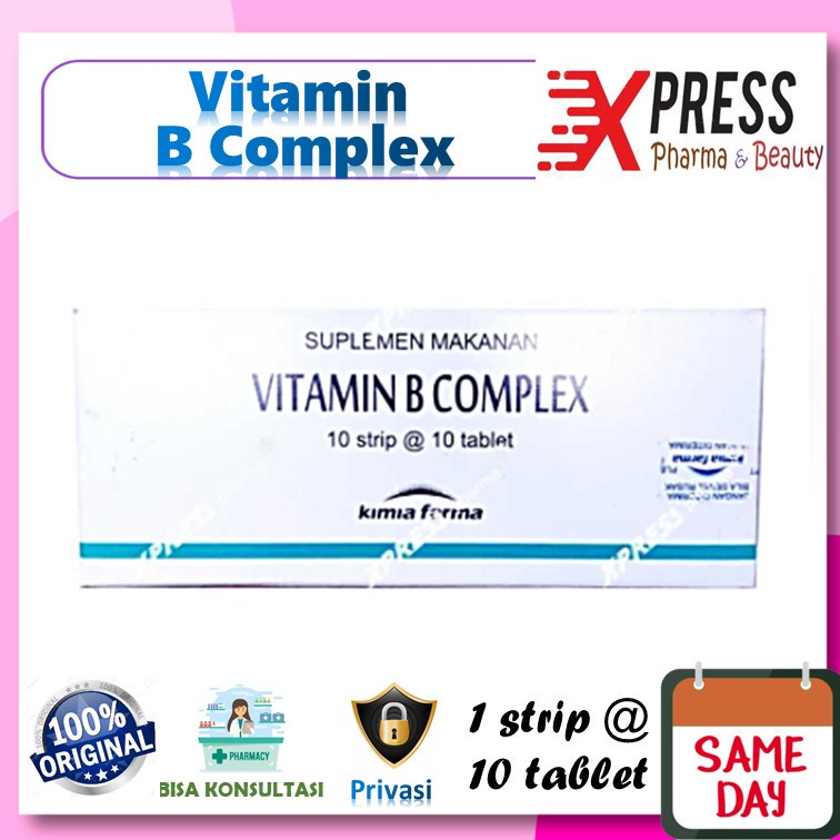 XPRESS ! Vitamin B Complex Komplek Kompleks Strip 10 tablet