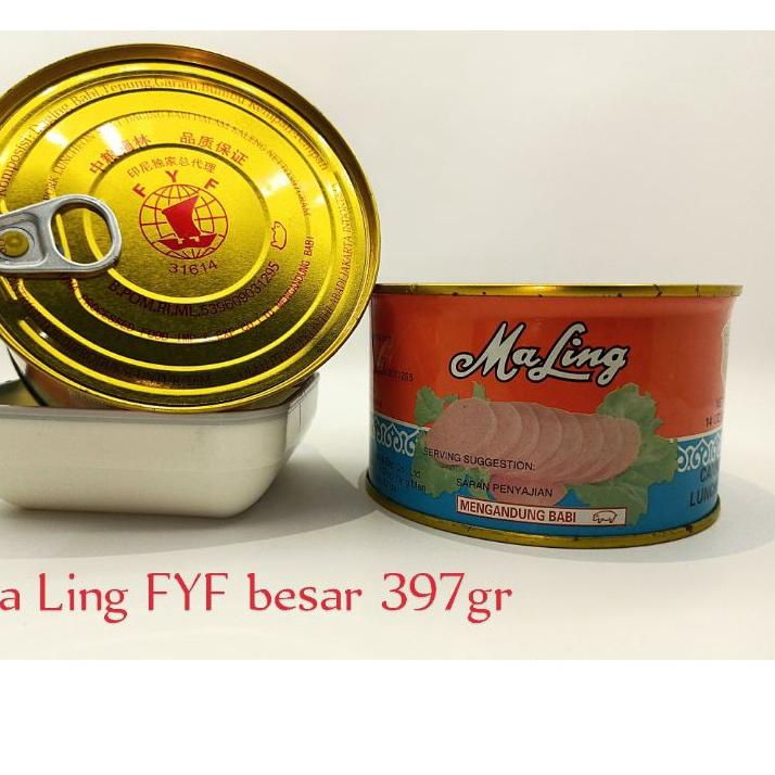 

Termurah | TD4 | MaLing FYF Ham Daging Babi/Luncheon Pork non HALAL 397gram