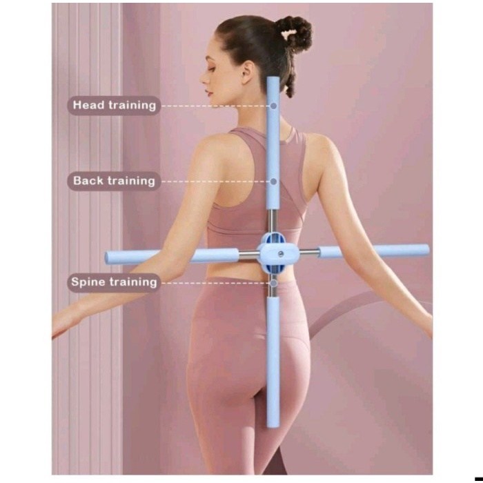 FMFIT Stick Yoga Alat Olahraga Body Pilates Tongkat stik korektor posture