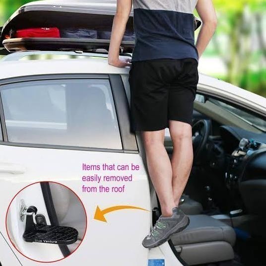 FMFIT Car Door Step rack Hooked pijakan Injakan Kaki ke atas Rooftop Mobil