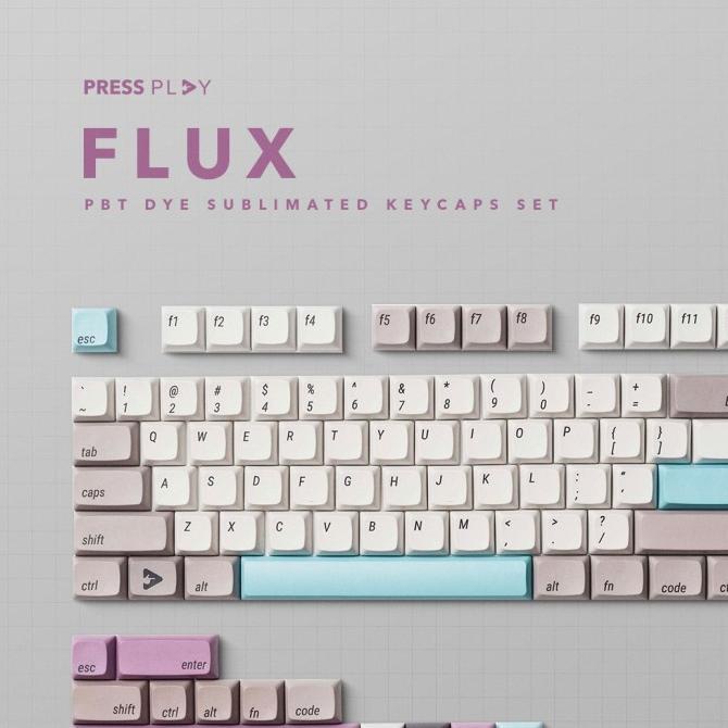 FLUX XDA PBT Keycaps Set by Press Play
