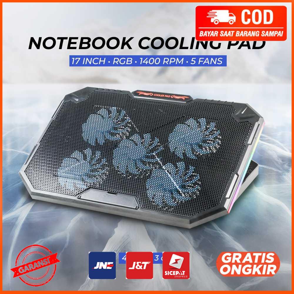 Notebook Cooling Pad 17 Inch RGB 1400 RPM 5 Fans YL-018