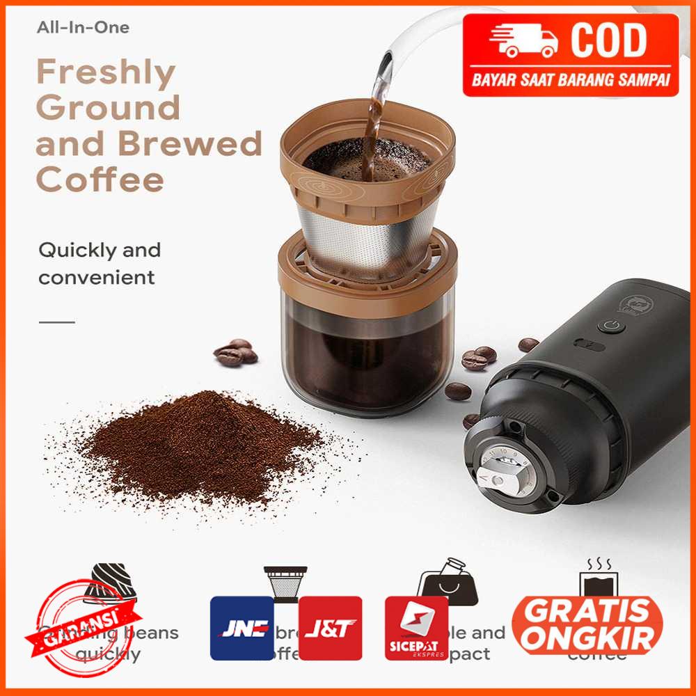 Penggiling Kopi Elektrik Grinder Coffee Maker Portable 24 W FK13