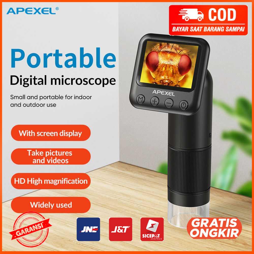 APEXEL Mikroskop Portable Digital IPS Rechargeable 700mAh - APL-MS008