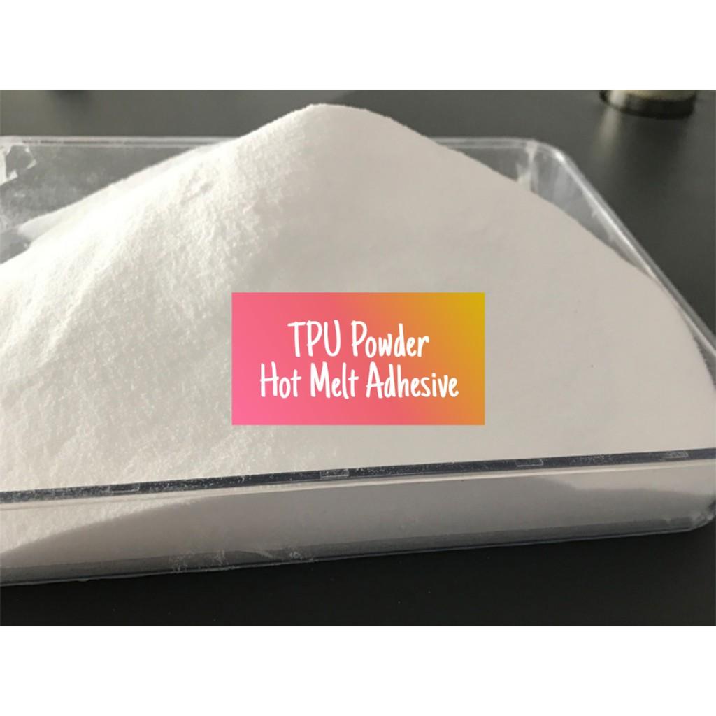 

TPU Hot Melt Adhesive Powder Sablon DTF / Bubuk Transfer PET Film 100Gr
