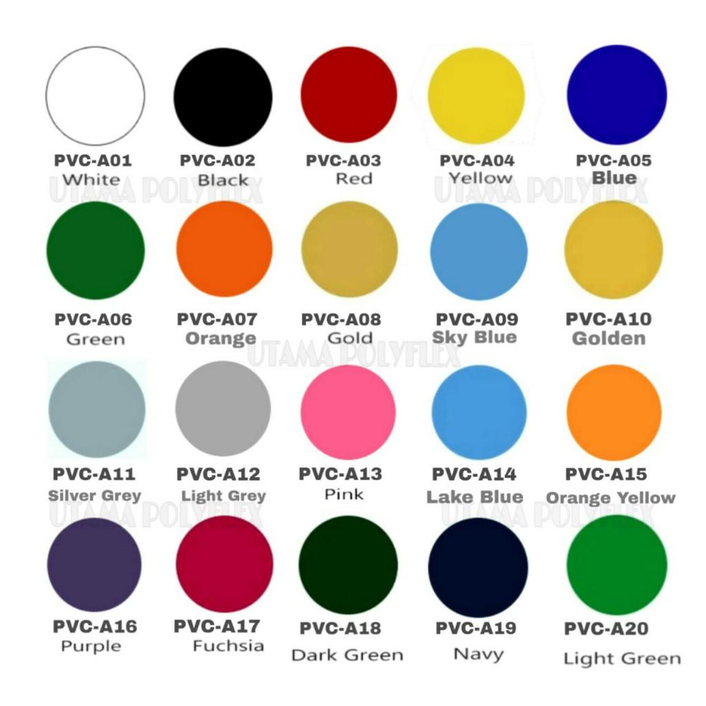 

(Khusus Rollan) Polyflex PVC Lebar 60 CM Sticky Hot Peel / Poliflex Tipis Premium/ Polyflek