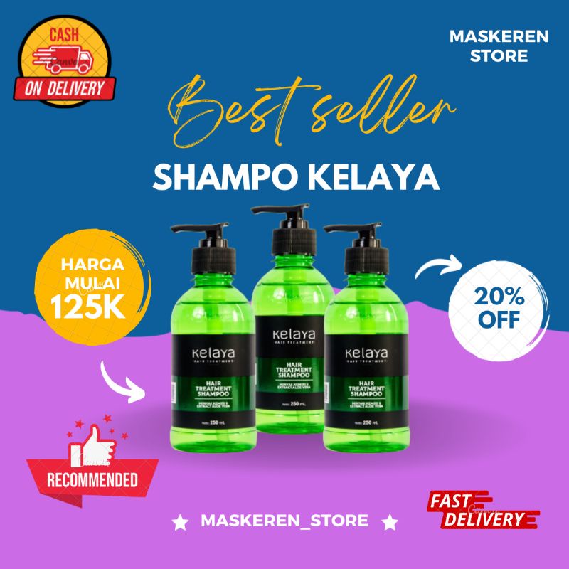 SHAMPO KELAYA HAIR TREATMENT Kelaya Shampoo ORIGINAL Kelaya shampoo shampo kelaya penyubur penumbuh 