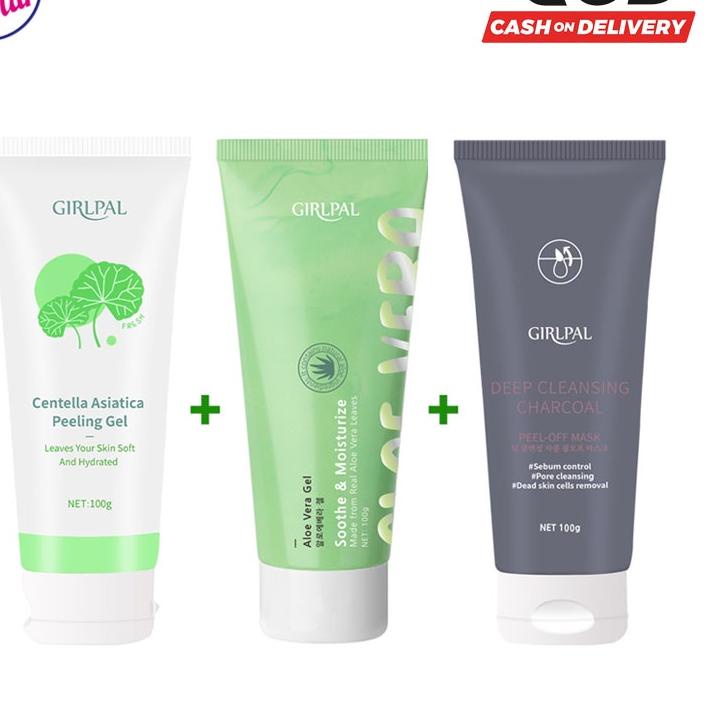 Ekslusif disini j8J3v SHINE STAR - BPOM GIRLPAL Centella Asiatica Peeling Gel - Aloe Vera Gel - Char