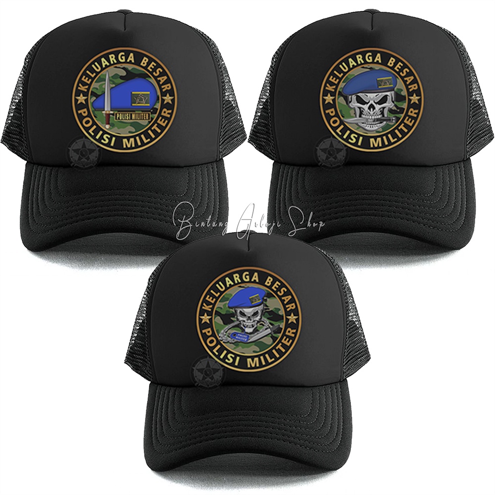 Topi Custom Keluarga Besar Polisi Militer (AD) Exclusive Gold