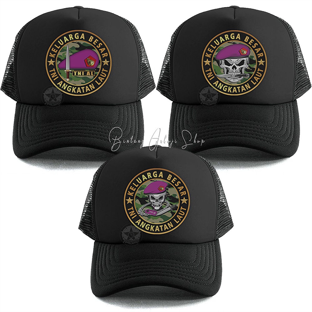 Topi Custom Keluarga Besar TNI Angkatan Laut Exclusive Gold