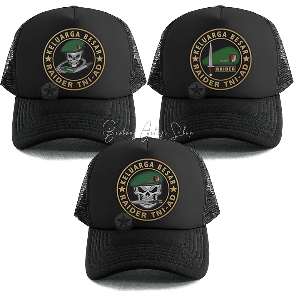 Topi Skull Keluarga Besar Raider TNI-AD Istimewa &amp; Murmer