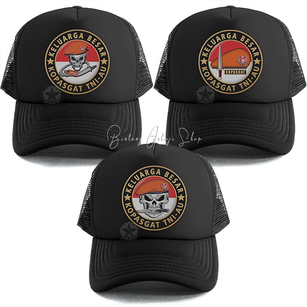 Topi Skull Keluarga Besar Kopasgat TNI-AU Istimewa &amp; Murmer