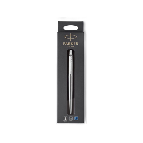 

TERMURAH Parker Jotter Hangsell Stainless Steel Chrome Trim Ballpoint Blue Ink /ALAT TULIS