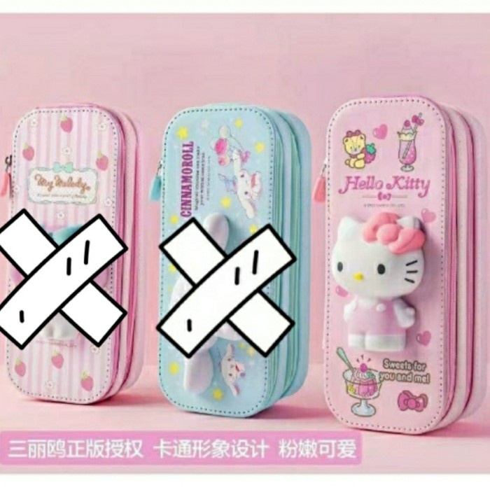 

TERLARIS Tempat kotak pensil squishy my melody, hello kitty /ALAT TULIS AESTHETIC/ALAT TULIS