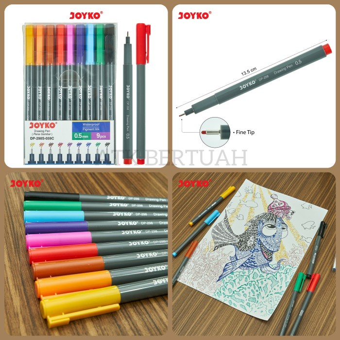 

BISA COD JOYKO DP298 COLOR DRAWING PEN SET 9 WARNA PULPEN GAMBAR /ALAT TULIS AESTHETIC/ALAT TULIS
