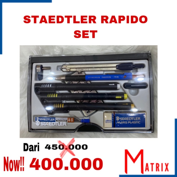 

Discount Staedtler rapido set - rapido staedtler - alat tulis arsitek /ALAT TULIS AESTHETIC/ALAT