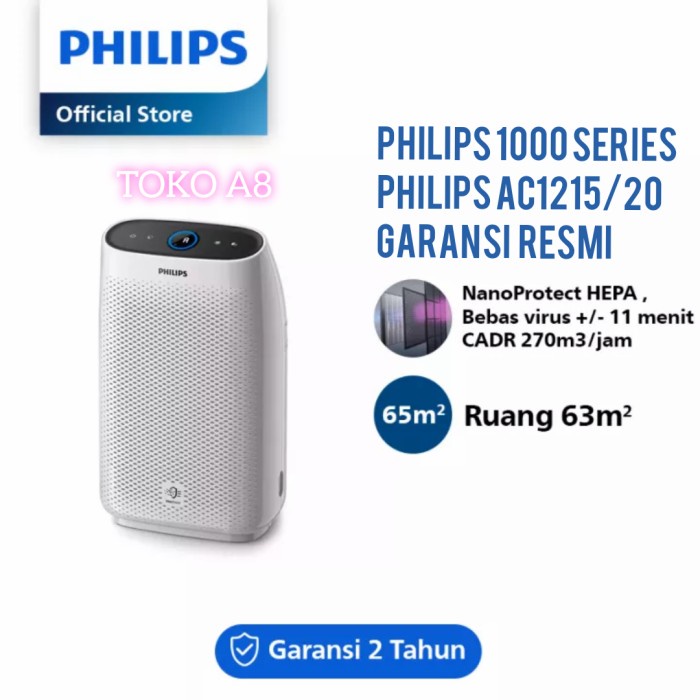 PHILIPS AIR PURIFIER 1000 SERIES PHILIPS AIR PURIFIER AC1215/20 HEPA