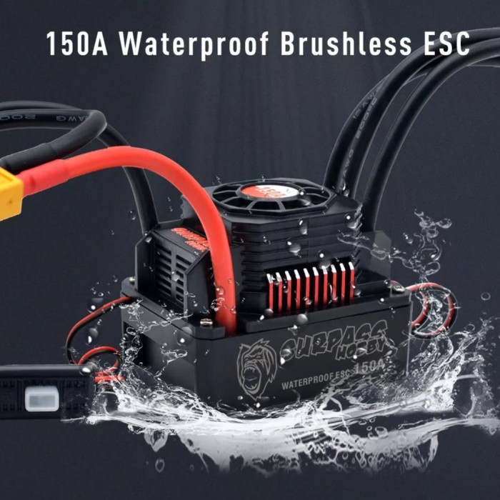 Hot Sale Surpass Hobby Waterproof Esc 35A 45A 60A 80A 120A 150A Brushless Termurah