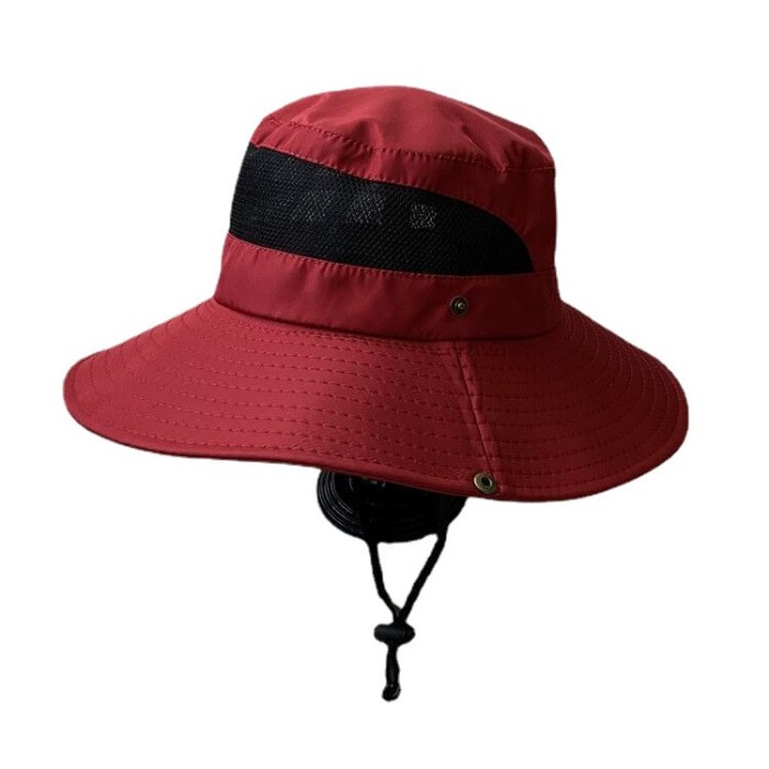 Topi Pria Visor Pancing Cap Untuk Pria Dan Wanita Topi Pantai Pelindung Anti UV - Merah(U0Q5) topi b