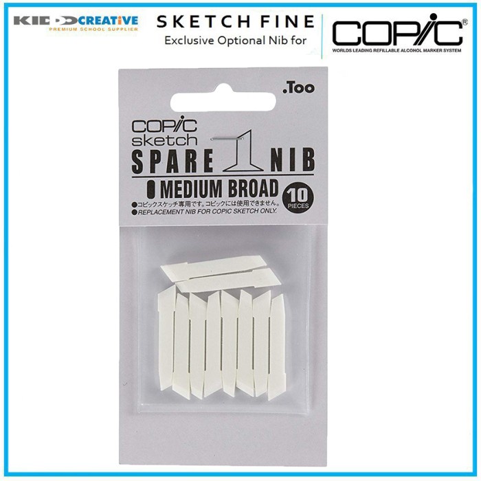 

Terlaris Copic Sketch Nib Super Brush, Medium Broad, Medium Round, Nib Fine
