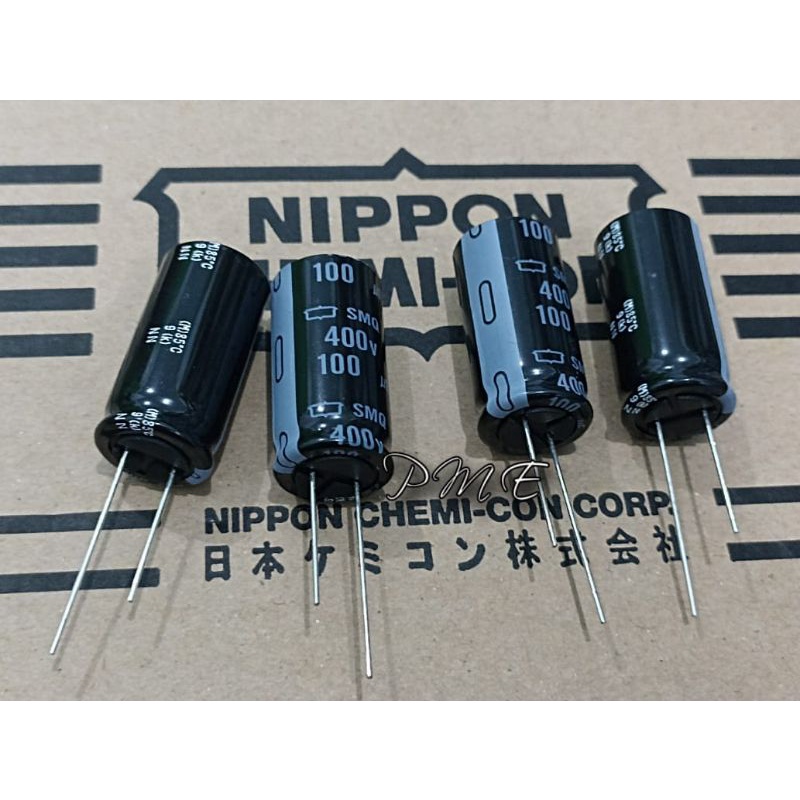 ELCO 100 UF 400 VOL NIPPON CHEMI-CON. 1PCS