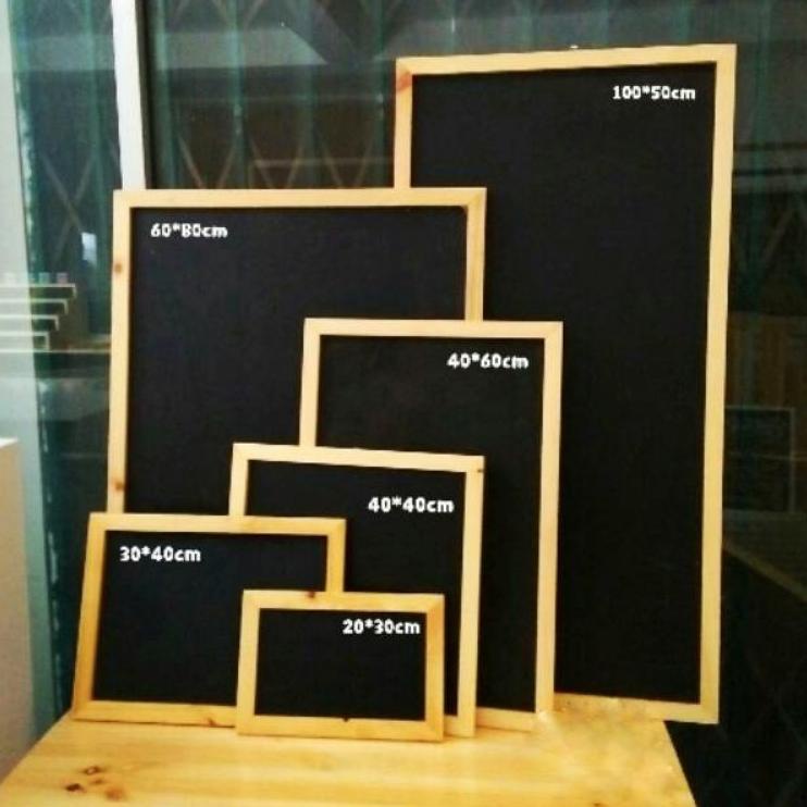 

Update Merakyat Papan tulis kapur mini / kecil 40x 60cm Blackboard Chalkboard