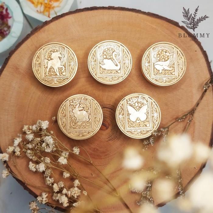 

Wax Seal Stamp Segel Surat Vintage edisi Vintage Kepala Stempel Lilin