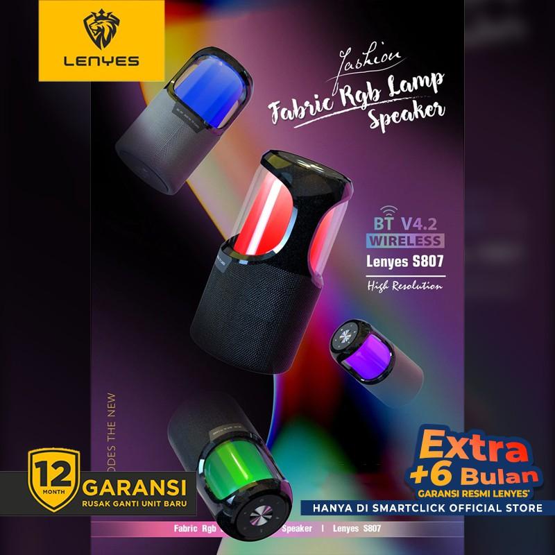 Speaker Bluetooth Portable LENYES S807 Waterproof IPX6 RGB LED