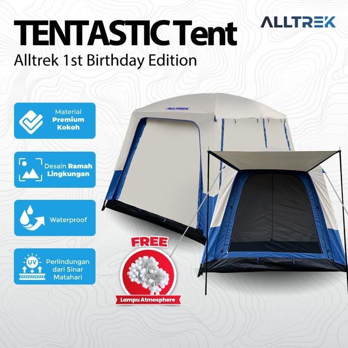 ALLTREK Tenda Camping Tentastic Outdoor 1 Bedroom + 1 Guest Room