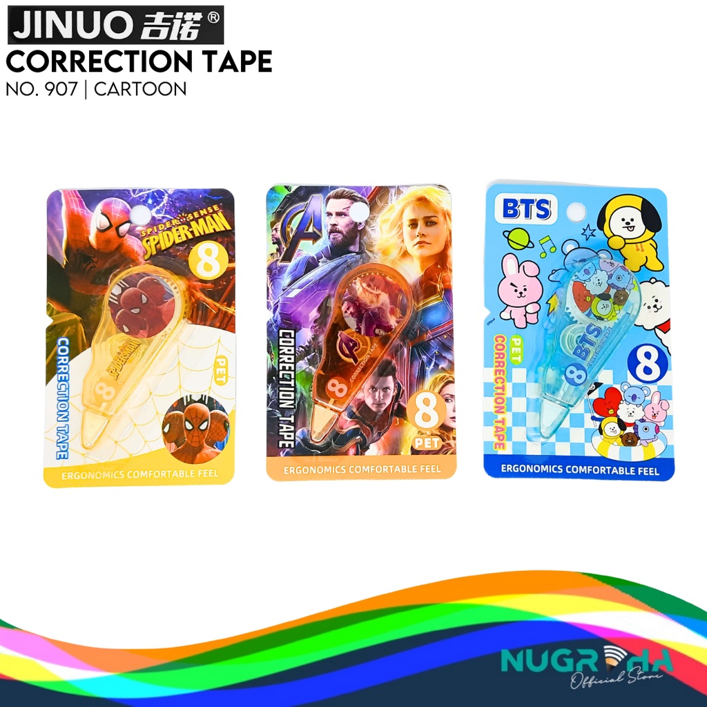 

CORRECTION TAPE / PITA KOREKSI / CP TAPE / TIPEX MIX-B JINUO 907